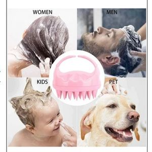 2 silicone hair scalp massager